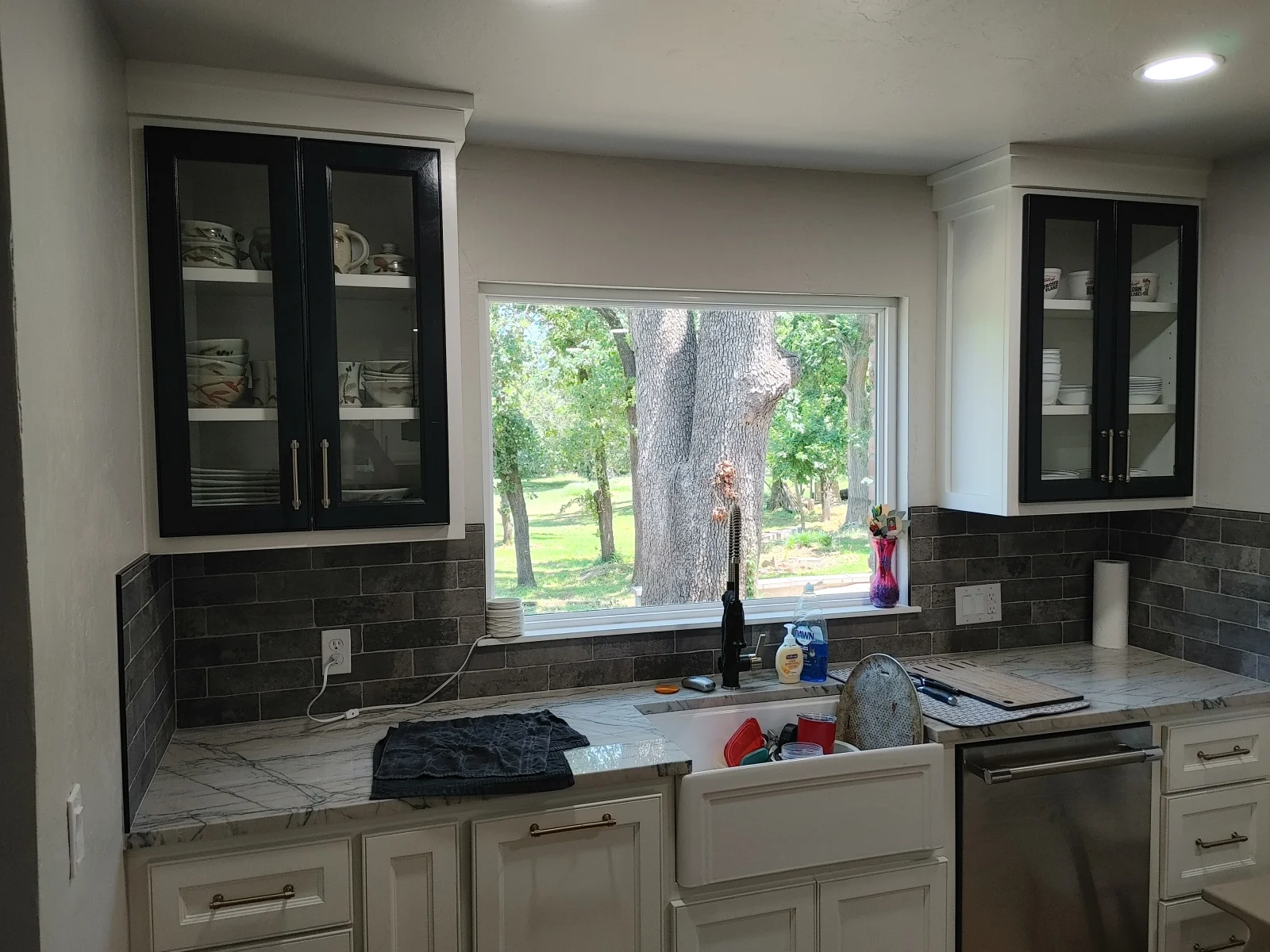 Kitchen Remodel with Black Subway Tile