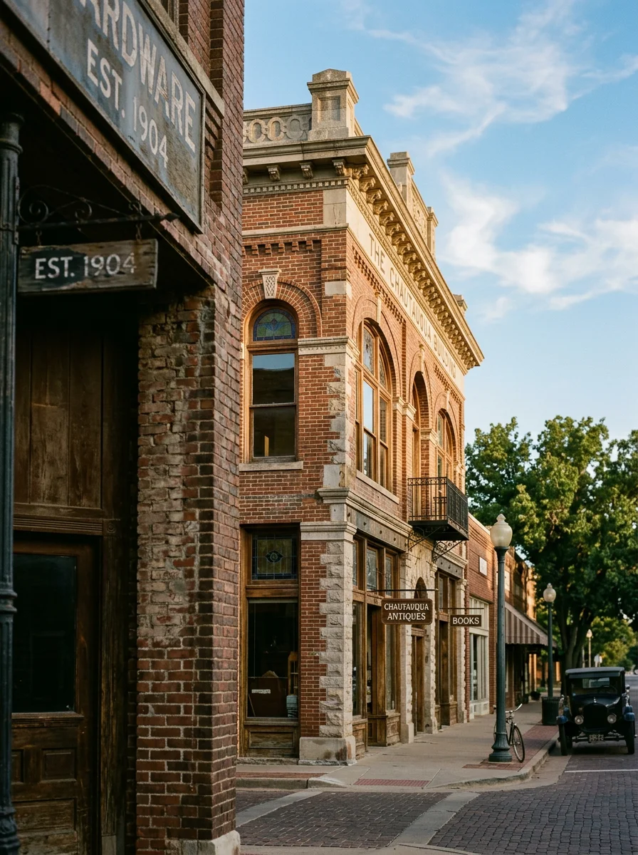 A renovated bathroom in a Norman, OK historic home near the Chautauqua District, featuring subway tile, a walk-in shower, and updated fixtures that complement the home's early-20th-century character.